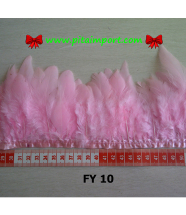 Bulu Ayam Bulet Pink muda (FY 10)